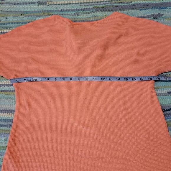 Glanzition Womens Tops Casual V Neck Button Up Loose Waffle Knit Tunic Henley M - Picture 15 of 16